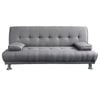 Sarantino 3 Seater Linen Sofa Bed Couch Lounge Futon - Light Grey