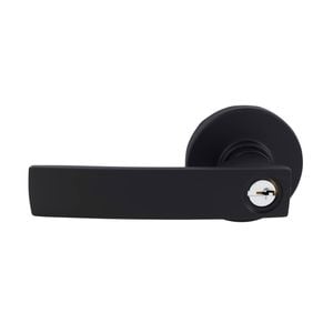 Gainsborough Neue Angular Entrance Key-in-Lever Set in Matte Black