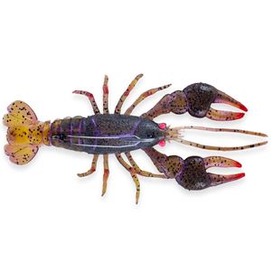 Chasebaits Mudbug 70mm Weighted Soft Plastic Fishing Lure 02 Grape