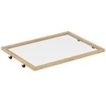 Flexi Storage Home Solutions Oak Glass Shelf 