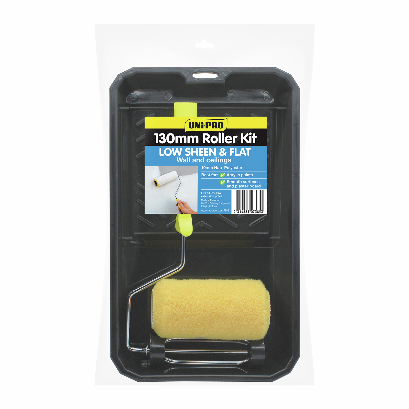 UNi PRO 130mm 10mm Nap Acrylic Roller Kit Bunnings Australia