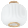 Astin Sinclair Bellamy Wood Canopy Opal Glass Batten Fix