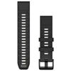 Garmin QuickFit 22 Silicone Band - Black/Pebble Grey