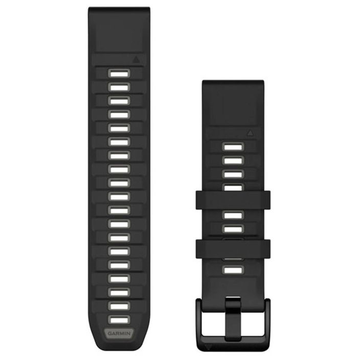 Garmin QuickFit 22 Silicone Band - Black/Pebble Grey