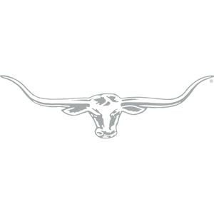 Official Licensed Rmw R.m.williams Longhorn Car Sticker Decal 70cm Chrome Silver