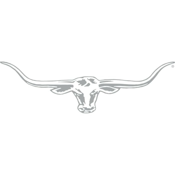 OFFICIAL LICENSED RMW R.M.Williams Longhorn Car Sticker Decal 70cm Chrome Silver 70cm wide