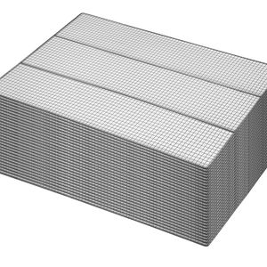 50x85cm Stainless Steel Mesh Trays - 28 Pack - Silver | Stainless Steel | Small