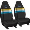 NRL Front Car Seat Covers - Gold Coast Titans Set Of 2 One Size Fits All