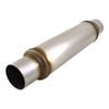 409 Stainless Steel Round Muffler, 3" In/Out, 4" Body Diameter 20" Overall