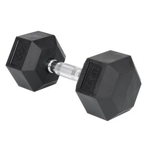 Ultimate 329 x 147 x 127mm 12.5kg Black with Chrome Handle Hex Dumbbell