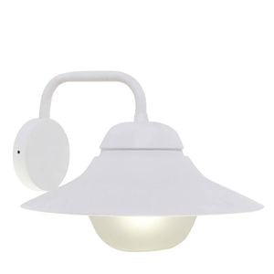 CLA Lighting Exterior Matt Black and Matt White with Frosted Diffuser Wall Light IP44 Matt White