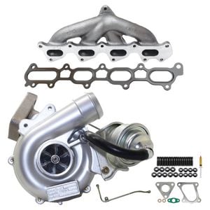 Billet Turbo+genuine Exhaust Manifold, Oil Feed Pipe For Mitsubishi Triton Mn 4d56 2.5l 2wd Vt10