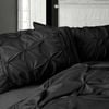Fabric Fantastic Diamond Pintuck Premium Ultra Soft Standrad size Pillowcases 2-Pack - Black