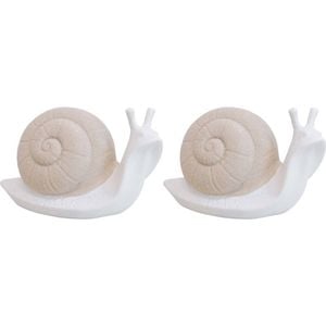 2PK LVD Sheldon Snail Ceramic Figurine Home/Lounge Decor Large