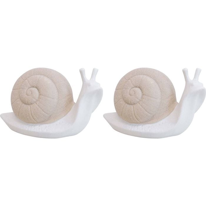 2PK LVD Sheldon Snail Ceramic Figurine Home/Lounge Decor Large