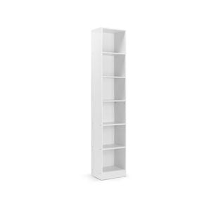 Belle Bookshelf 6 Tier Bookcase Shelving Unit 40cm White