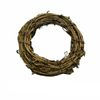 Christmas Rattan Wreath Ring Garland for Holiday Decor [Green]