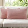 Gioia Casa 2-pack Corduroy Velvet Cushion Covers - 30cm X 50cm, Pink
