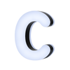 Lit Up 3D Led Letter C Illuminated Opal Acrylic 100mmHx92mmWx23mmD