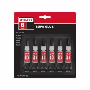 Utility 3g Super Glue - 6 Pack