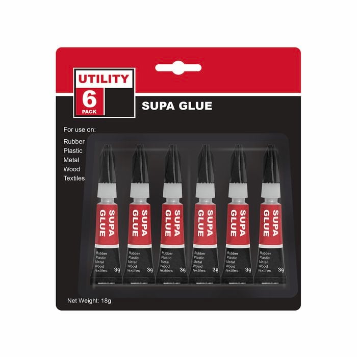 Utility 3g Super Glue - 6 Pack