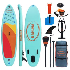 Kahuna Hana 10ft6in Inflatable Stand Up Paddle Board iSUP Package with Pump, Adjustable Paddle, Backpack & Leash
