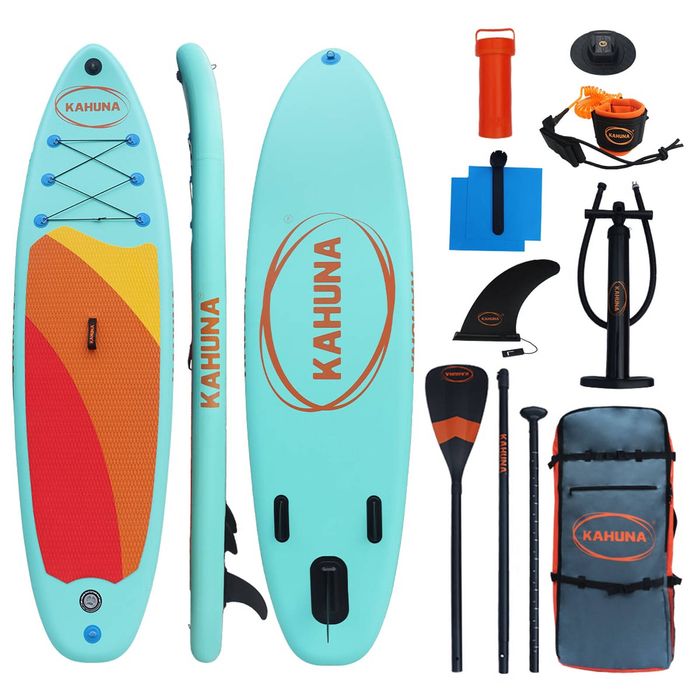 Kahuna Hana 10ft6in Inflatable Stand Up Paddle Board iSUP Package with Pump, Adjustable Paddle, Backpack & Leash