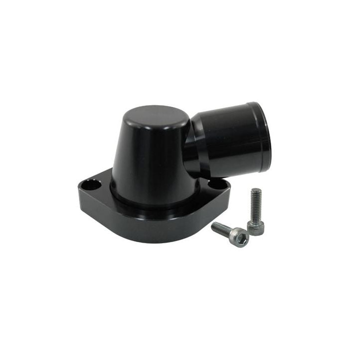Cal Custom GM LS (Except LS3) Black Billet Aluminium 90° Neck Swivel Thermostat Housing