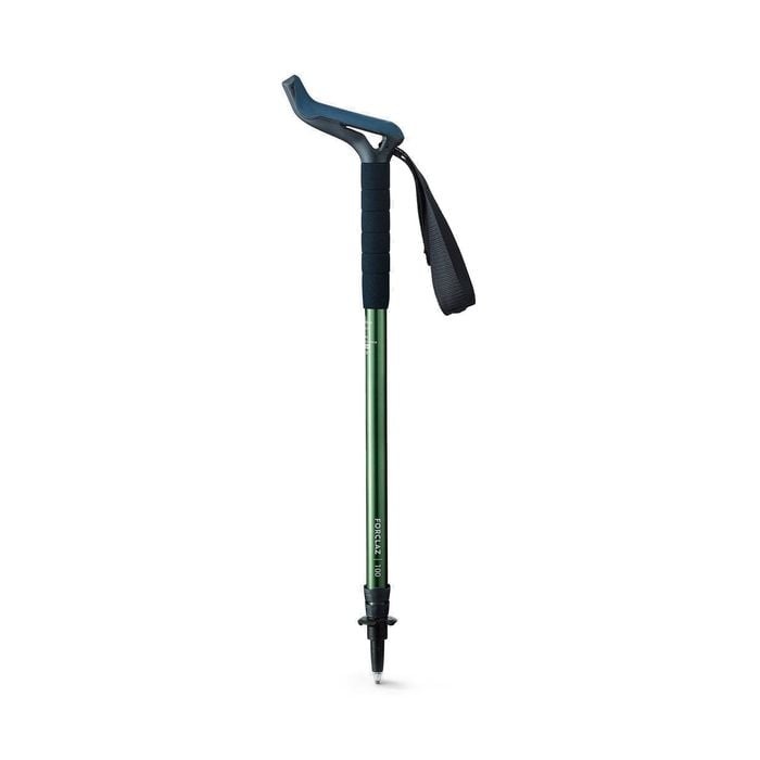 Decathlon - 1 Hiking Pole - Mt100 Ergonomic Green - One Size