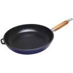 Chasseur 28cm Cast Iron Round Frypan Induction/Gas Pan - Blue