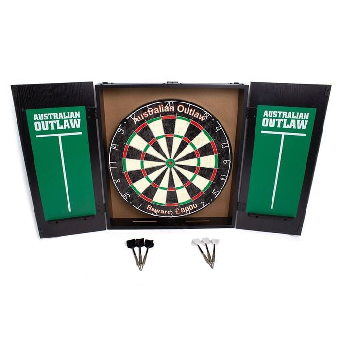 Formula Sports Australian Outlaw Dartboard & Cabinet Set