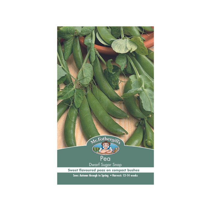 Mr Fothergill's Dwarf Sugar Snap Pea Vegetable Seeds