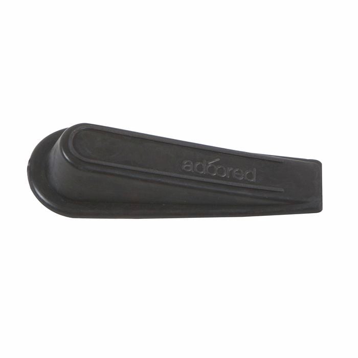 Adoored Large Black Rubber Door Wedge