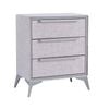 Bellos Living 3 Drawer Chest Fabric Drawers in Grey