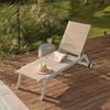 Mimosa Cordoba Aluminium Sunlounge White