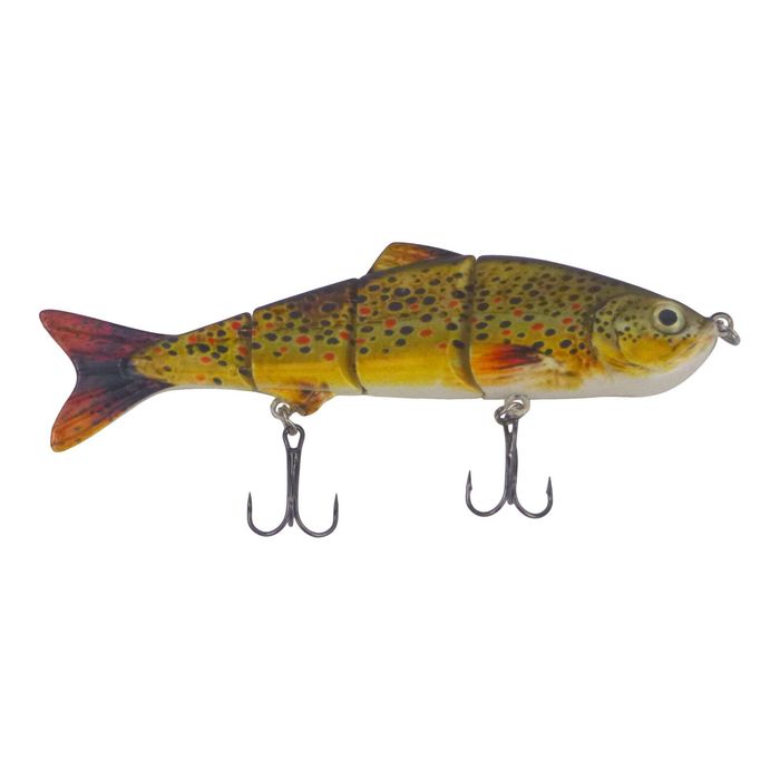 Finesse Naturals 4 Segment Swimbait, 110mm, 16.5gm, Brown Trout