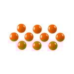 10PK Quartet 20mm Magnet Buttons For Magnetic Board - Orange