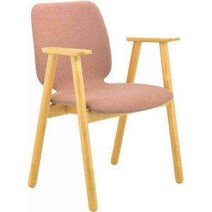Modern Furniture MISSIE Arm Chair 59x55cm - Oak + Burnt Umber