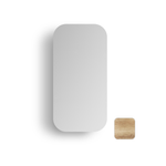 Attica Porta 900mm Natural Oak Soft Square Shaving Cabinet