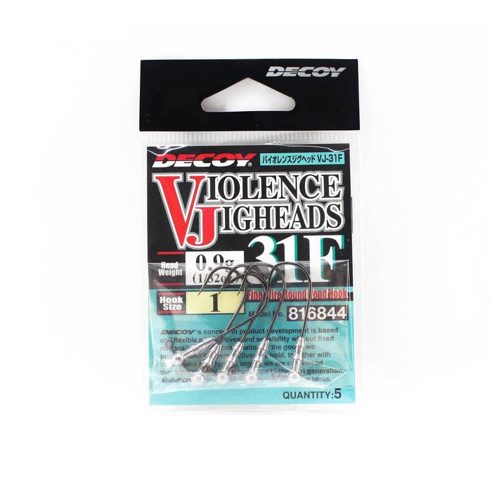 Decoy VJ31F Violence Round Ball Shape Fishing Jighead 1/32oz 1