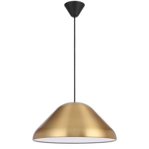Telbix Hanami Modern Pendant Hanging Lamp Light Metal Plastic Brass Black Satin