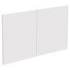 Kaboodle 1000mm Coconut Milk Modern Fridge Cabinet Doors - 2 Pack