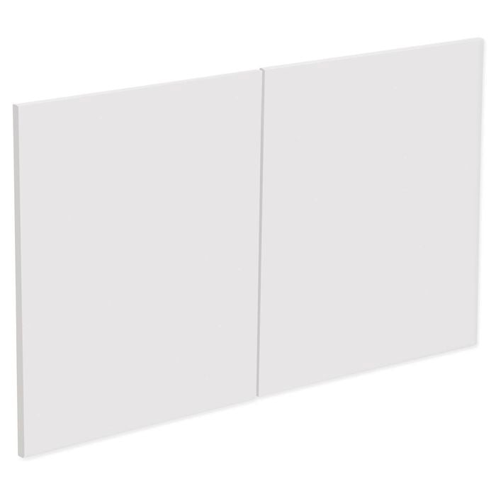 Kaboodle 1000mm Coconut Milk Modern Fridge Cabinet Doors - 2 Pack