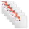 6pk Boyle Deep Edge 25x25cm/10x10" Stretched Canvas 280gsm For Acrylic/oil Paint