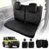 Rear Seat Covers for Suzuki Jimny 3-Door 2018-Onwards Black Premium Vintage PU Leather Interior