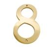 Sandleford 150mm Brass House Number 8