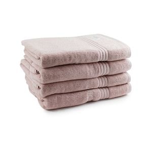 4pc Onkaparinga 69x140cm Flinders Bath Towel 600GSM Pink Blush