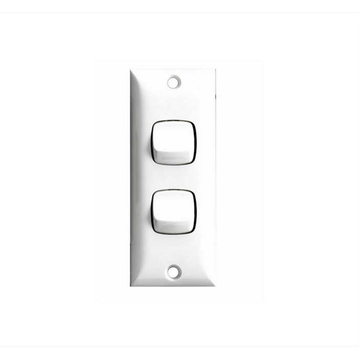 HPM Architrave 2 Gang Switch
