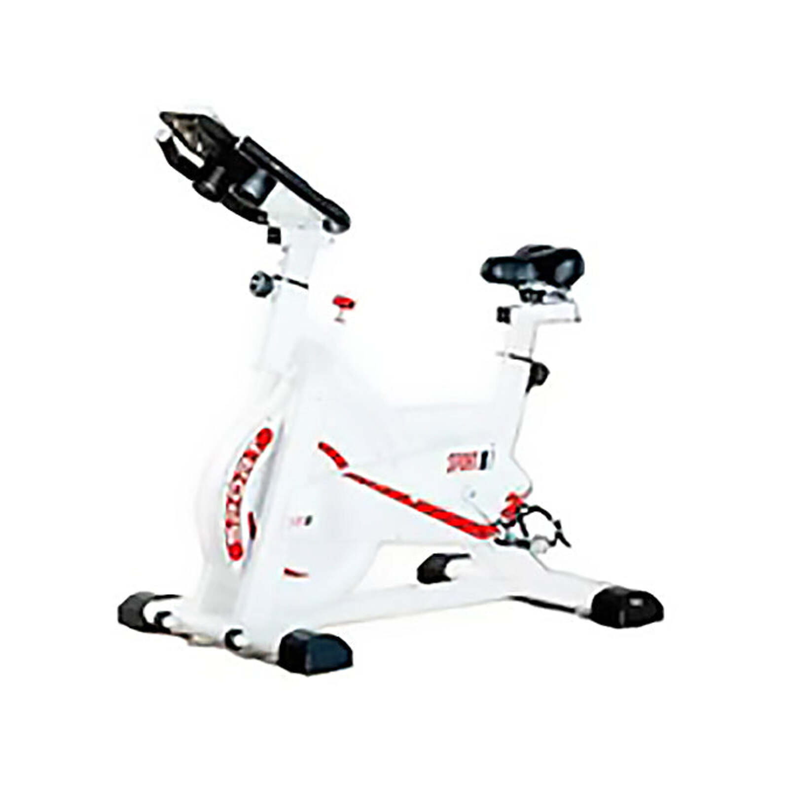 White Colour Exercise Spin Bike Home Gym Workout Equipment Cycling Fitness Bicycle 8kg Wheels Bunnings Australia