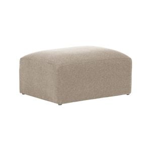 Blok footstool in beige, 90 x 70 cm